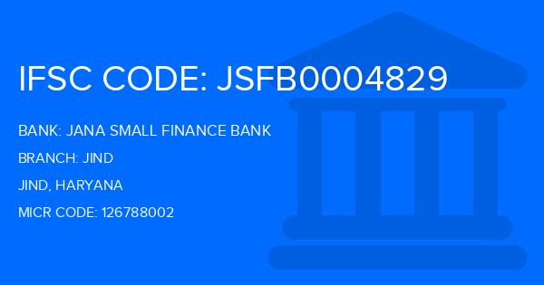 Jana Small Finance Bank Jind Branch IFSC Code