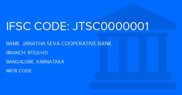 Janatha Seva Cooperative Bank Rtgs Ho Branch IFSC Code