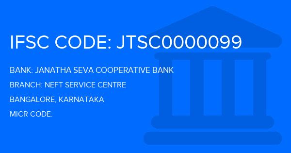 Janatha Seva Cooperative Bank Neft Service Centre Branch IFSC Code