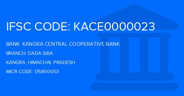 Kangra Central Cooperative Bank (KCCB) Dada Siba Branch IFSC Code