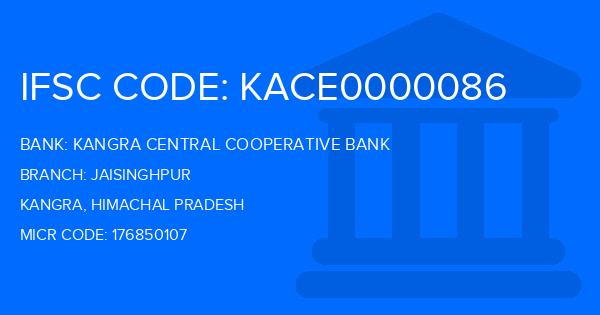Kangra Central Cooperative Bank (KCCB) Jaisinghpur Branch IFSC Code