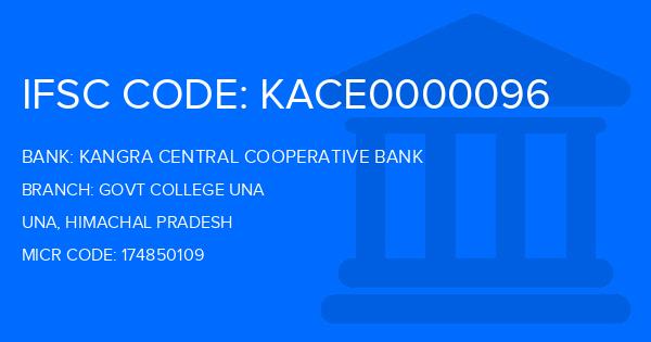 Kangra Central Cooperative Bank (KCCB) Govt College Una Branch IFSC Code