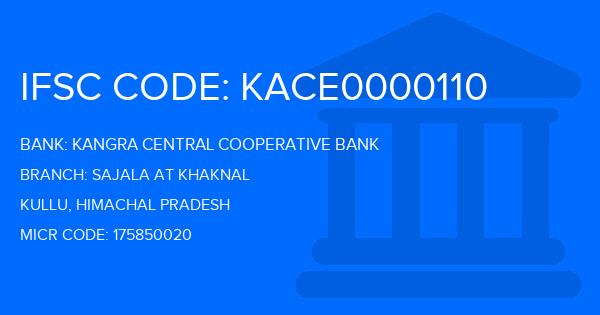 Kangra Central Cooperative Bank (KCCB) Sajala At Khaknal Branch IFSC Code