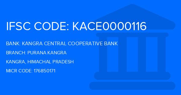 Kangra Central Cooperative Bank (KCCB) Purana Kangra Branch IFSC Code