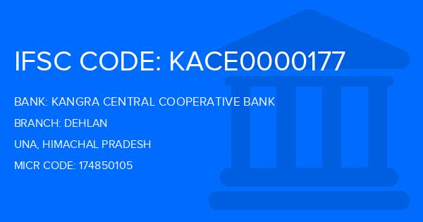 Kangra Central Cooperative Bank (KCCB) Dehlan Branch IFSC Code