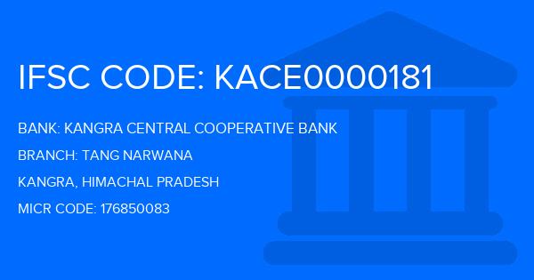 Kangra Central Cooperative Bank (KCCB) Tang Narwana Branch IFSC Code