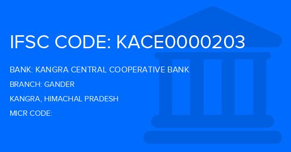 Kangra Central Cooperative Bank (KCCB) Gander Branch IFSC Code