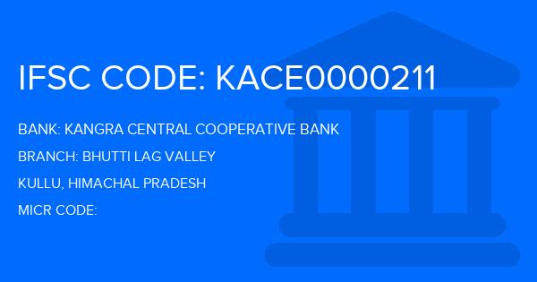 Kangra Central Cooperative Bank (KCCB) Bhutti Lag Valley Branch IFSC Code