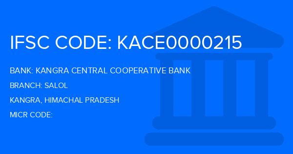 Kangra Central Cooperative Bank (KCCB) Salol Branch IFSC Code