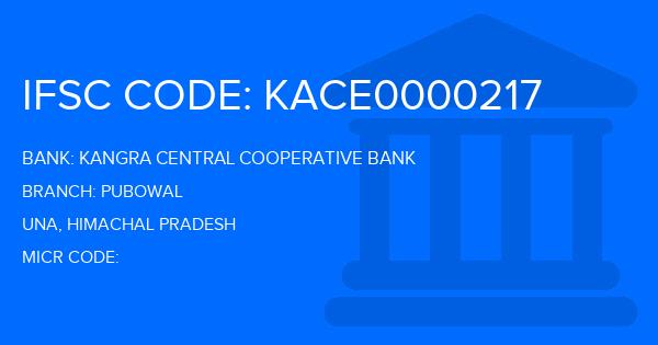 Kangra Central Cooperative Bank (KCCB) Pubowal Branch IFSC Code