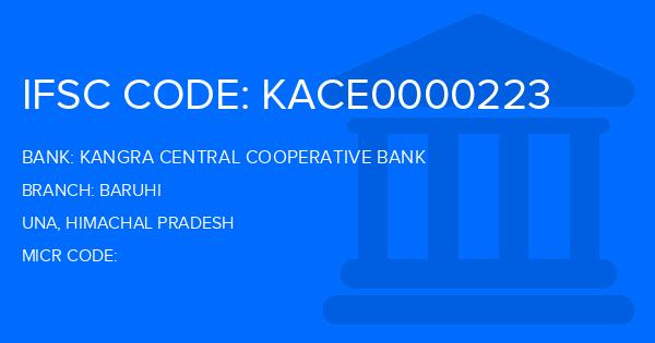 Kangra Central Cooperative Bank (KCCB) Baruhi Branch IFSC Code