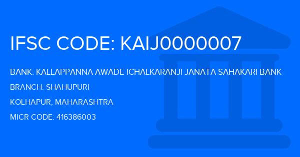 Kallappanna Awade Ichalkaranji Janata Sahakari Bank Shahupuri Branch IFSC Code