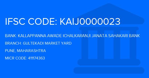 Kallappanna Awade Ichalkaranji Janata Sahakari Bank Gultekadi Market Yard Branch IFSC Code