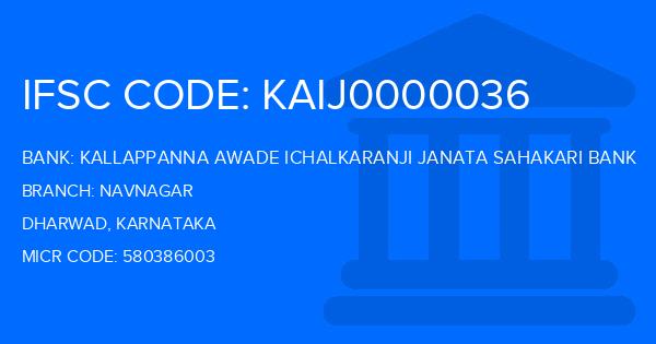 Kallappanna Awade Ichalkaranji Janata Sahakari Bank Navnagar Branch IFSC Code