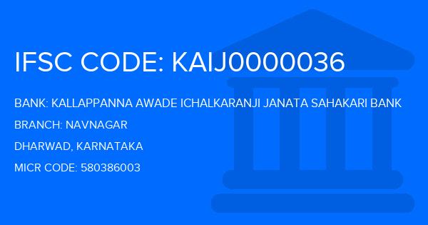 Kallappanna Awade Ichalkaranji Janata Sahakari Bank Navnagar Branch IFSC Code