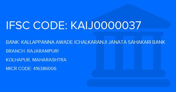 Kallappanna Awade Ichalkaranji Janata Sahakari Bank Rajarampuri Branch IFSC Code