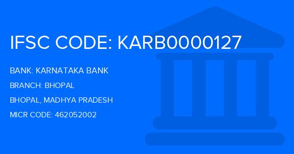 Karnataka Bank Bhopal Branch IFSC Code