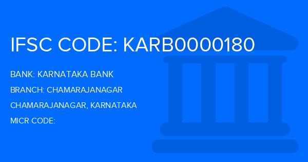 Karnataka Bank Chamarajanagar Branch IFSC Code