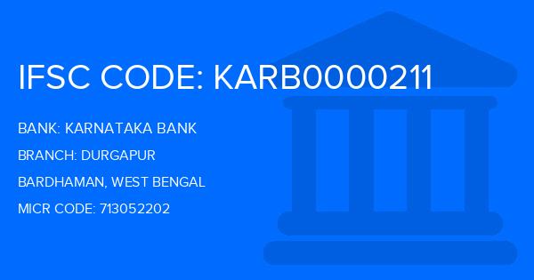 Karnataka Bank Durgapur Branch IFSC Code