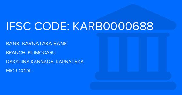 Karnataka Bank Pilimogaru Branch IFSC Code