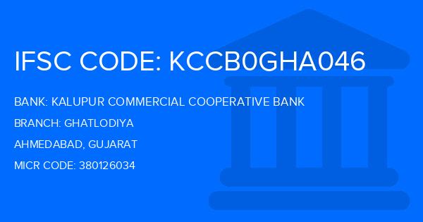 Kalupur Commercial Cooperative Bank Ghatlodiya Branch IFSC Code