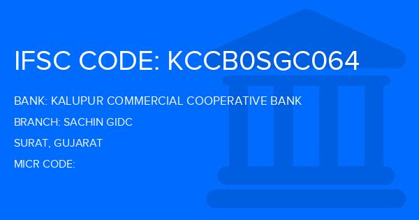 Kalupur Commercial Cooperative Bank Sachin Gidc Branch IFSC Code