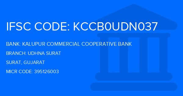 Kalupur Commercial Cooperative Bank Udhna Surat Branch IFSC Code