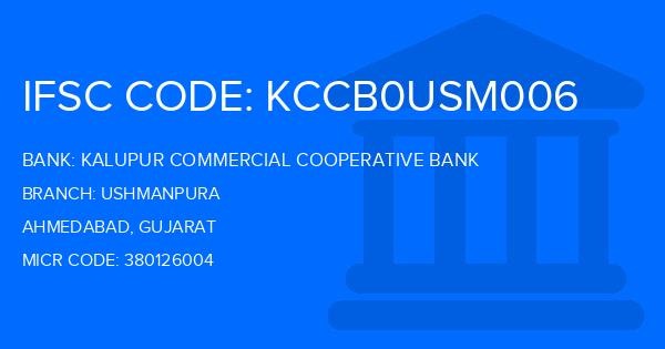 Kalupur Commercial Cooperative Bank Ushmanpura Branch ...