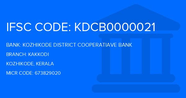 Kozhikode District Cooperatiave Bank Kakkodi Branch IFSC Code