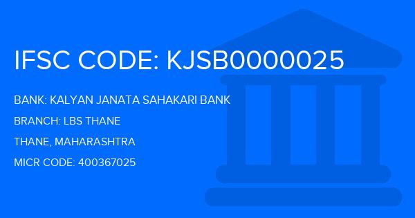 Kalyan Janata Sahakari Bank Lbs Thane Branch IFSC Code