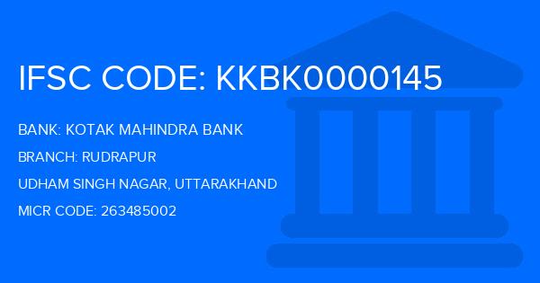 Kotak Mahindra Bank (KMB) Rudrapur Branch IFSC Code