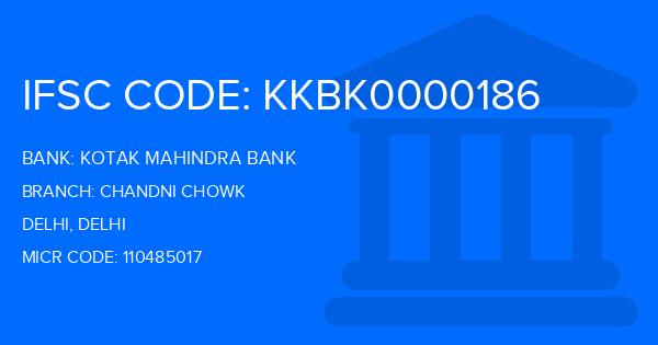 Kotak Mahindra Bank (KMB) Chandni Chowk Branch IFSC Code