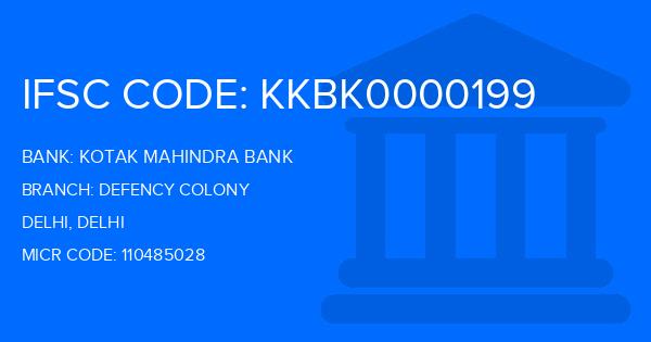Kotak Mahindra Bank (KMB) Defency Colony Branch IFSC Code