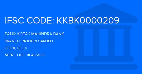Kotak Mahindra Bank (KMB) Rajouri Garden Branch IFSC Code