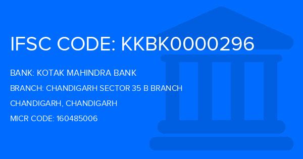 Kotak Mahindra Bank (KMB) Chandigarh Sector 35 B Branch