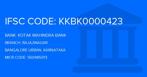 Kotak Mahindra Bank (KMB) Rajajinagar Branch IFSC Code