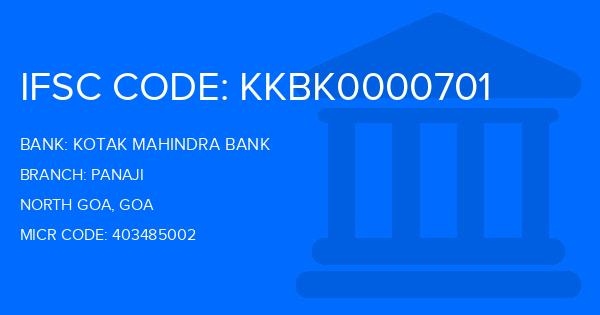 Kotak Mahindra Bank (KMB) Panaji Branch IFSC Code