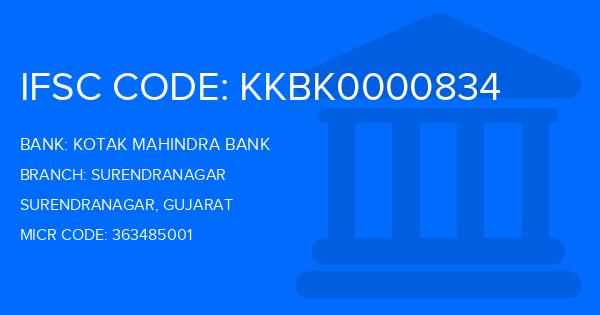 Kotak Mahindra Bank (KMB) Surendranagar Branch IFSC Code