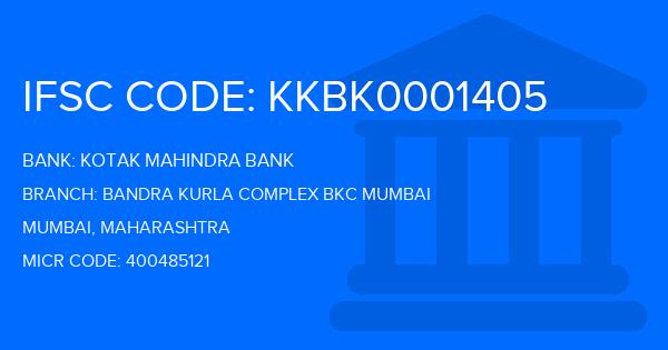 Kotak Mahindra Bank (KMB) Bandra Kurla Complex Bkc Mumbai Branch IFSC Code