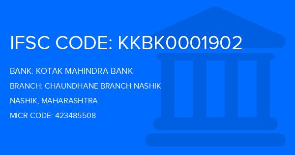 Kotak Mahindra Bank (KMB) Chaundhane Branch Nashik Branch IFSC Code