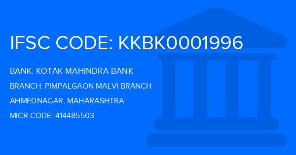 Kotak Mahindra Bank (KMB) Pimpalgaon Malvi Branch
