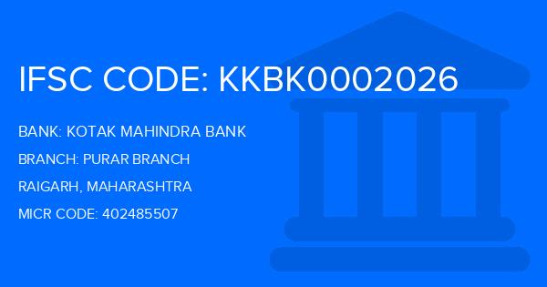 Kotak Mahindra Bank (KMB) Purar Branch