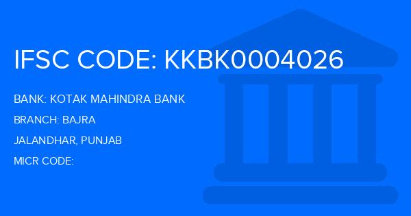 Kotak Mahindra Bank (KMB) Bajra Branch IFSC Code
