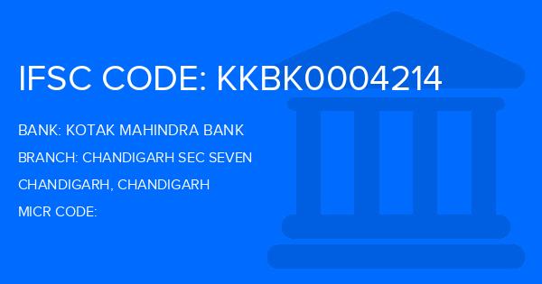 Kotak Mahindra Bank (KMB) Chandigarh Sec Seven Branch IFSC Code