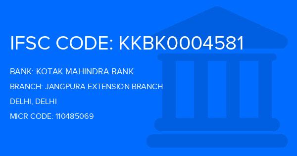 Kotak Mahindra Bank (KMB) Jangpura Extension Branch