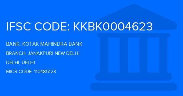 Kotak Mahindra Bank (KMB) Janakpuri New Delhi Branch IFSC Code