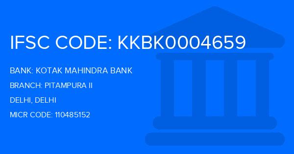Kotak Mahindra Bank (KMB) Pitampura Ii Branch IFSC Code