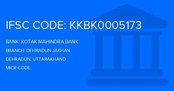 Kotak Mahindra Bank (KMB) Dehradun Jakhan Branch IFSC Code