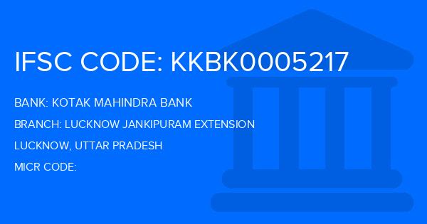 Kotak Mahindra Bank (KMB) Lucknow Jankipuram Extension Branch IFSC Code