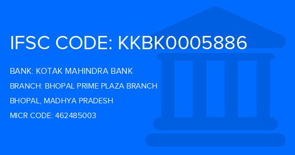 Kotak Mahindra Bank (KMB) Bhopal Prime Plaza Branch